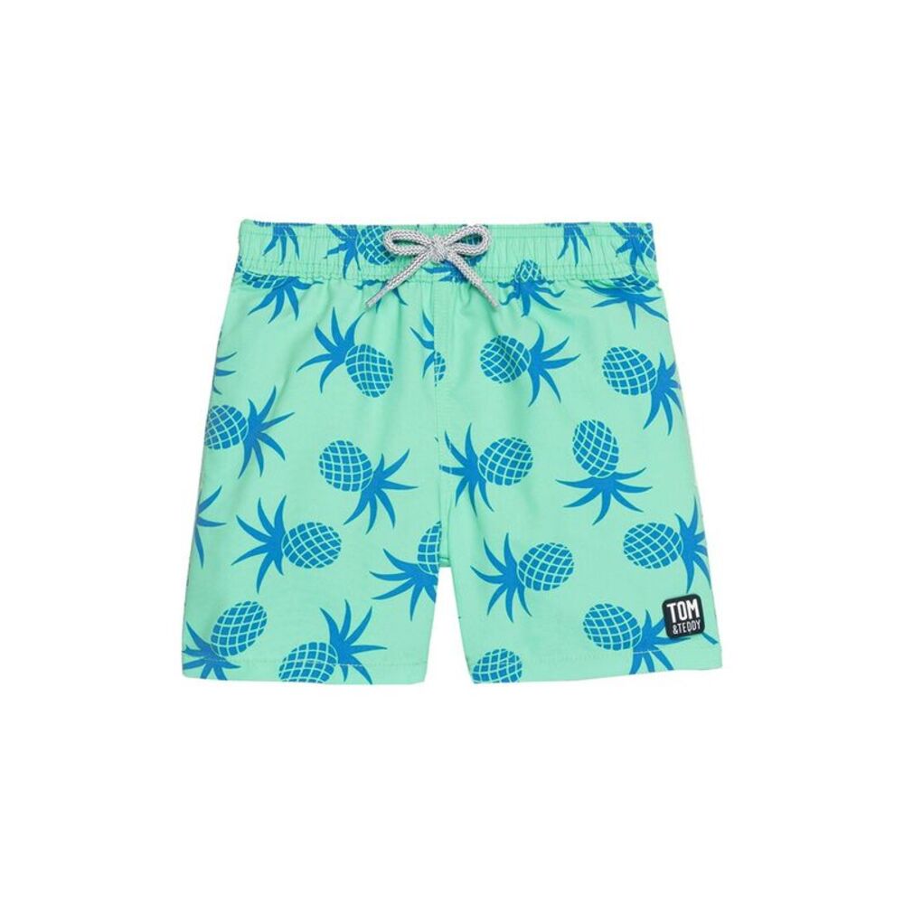 Tom & Teddy Boys  Pineapple Swim Short, Green